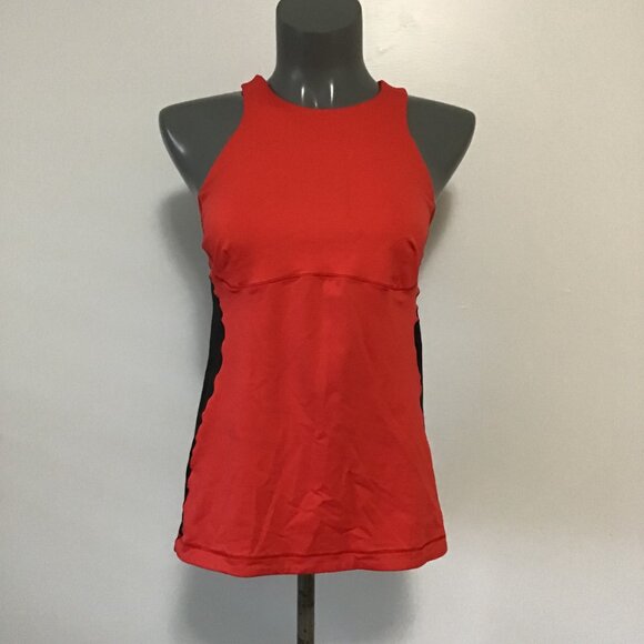 Lululemon Spin It To Win It Tank Love Red/Deep Coal Size 8 - Picture 1 of 10